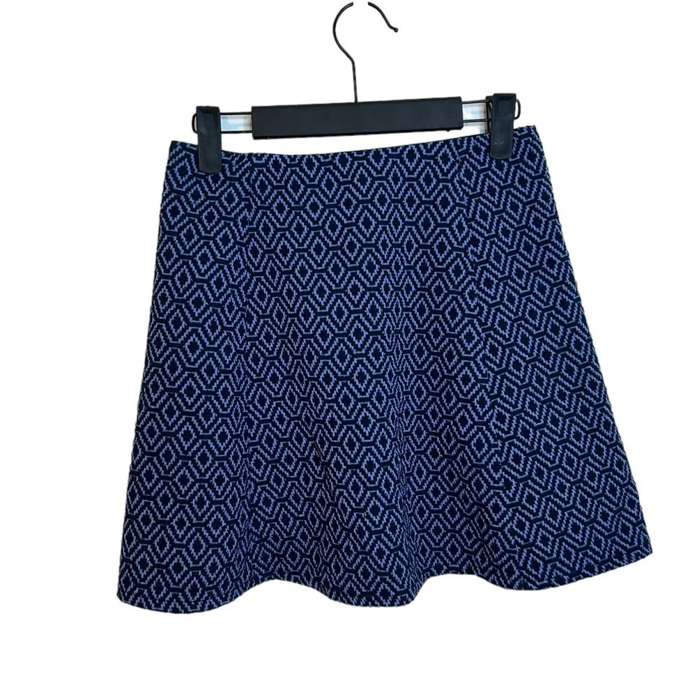 Zara Patterned Skater Mini Skirt